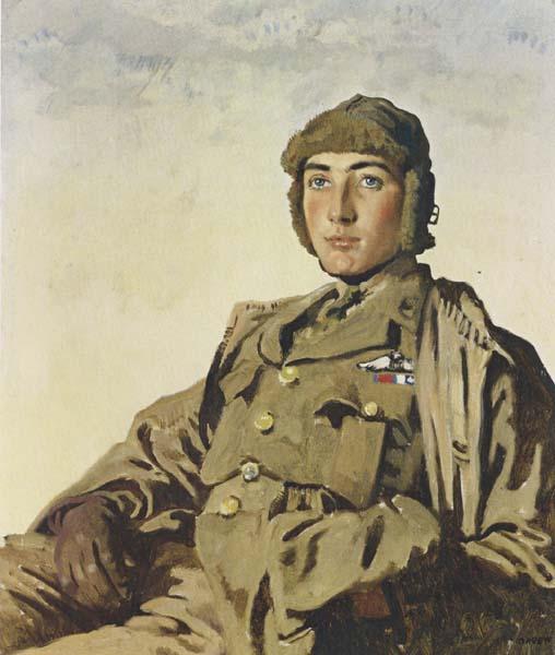 Sir William Orpen Lieut A.P.F.Rhys Davids,DSO.MC